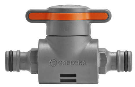 GARDENA Coupling with Flow-Control Valve
