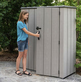 Lifetime Vertical Outdoor Tool Garden Storage Cabinet