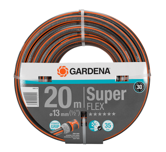 Gardena Premium SuperFLEX Hose 13 mm (1/2"), 20 m Garden Plus