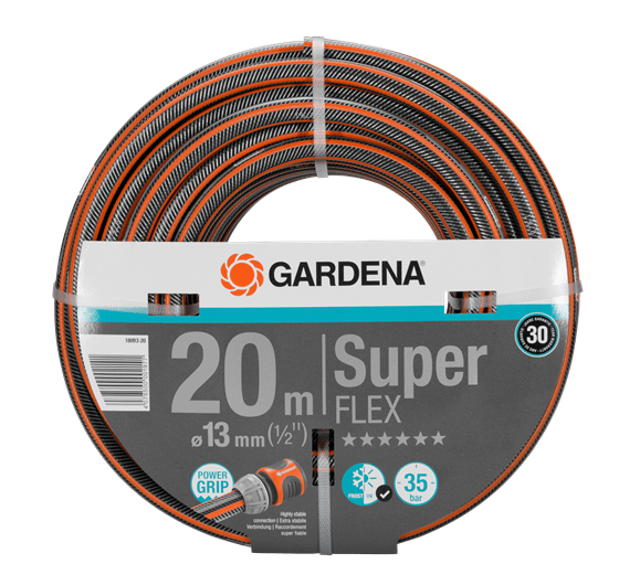GARDENA 優質 SuperFLEX 軟管 13 mm (1/2"), 20 m 18093-20