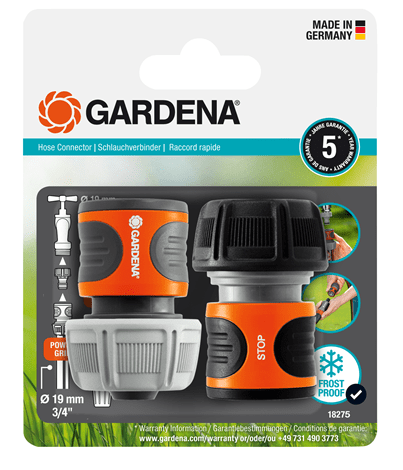 Gardena Hose Connector Set 19mm (3/4”) Garden Plus