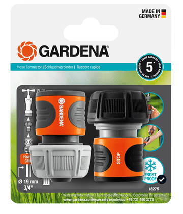 Gardena Hose Connector Set 19mm (3/4”) Garden Plus