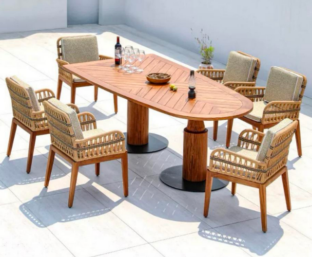 Sangluo Teak Dining Set (LHJ-103)