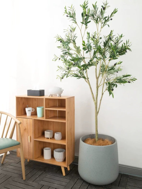 Round Cement Planter Pot