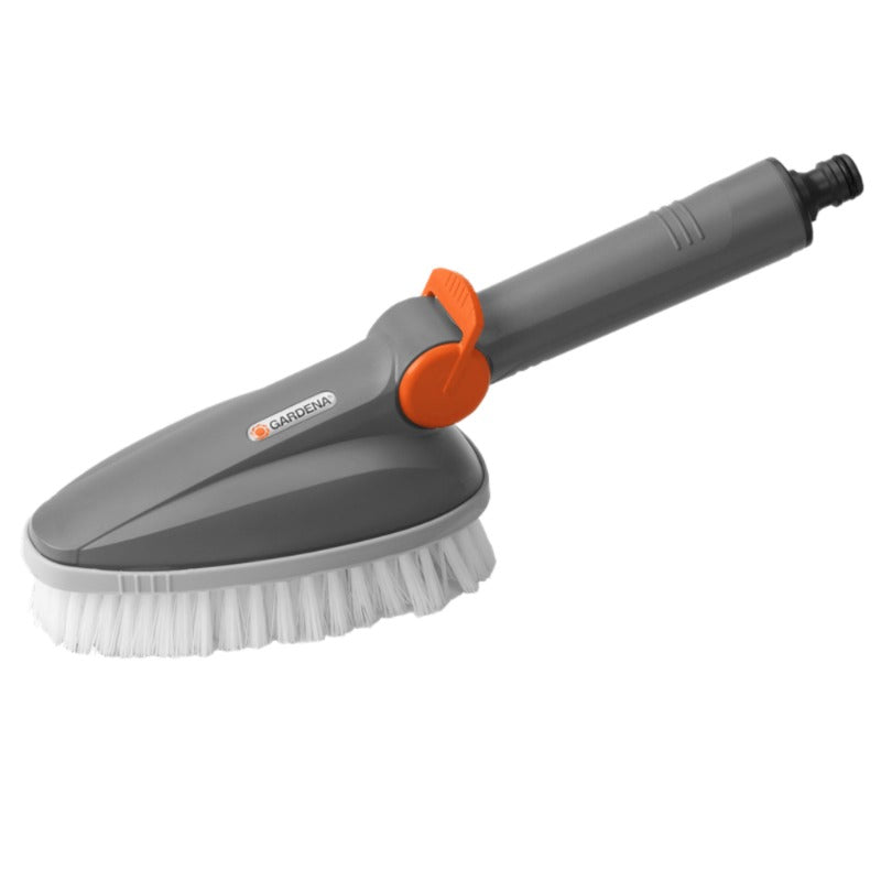 Gardena Hand Scrubber, Cleaning Brush For Robust Surfaces, Flat, Light, PP Bristles 5572-20
