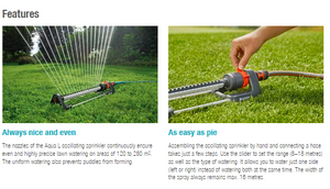 Gardena Oscillating Sprinkler Aqua L Garden Plus