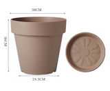 Classic Imitation Ceramic PE Flower Pot