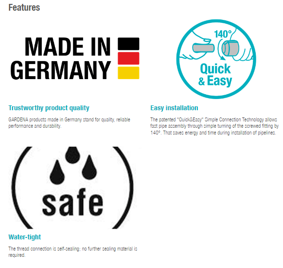 Gardena Connector 25 mm x 1" female thread Garden Plus