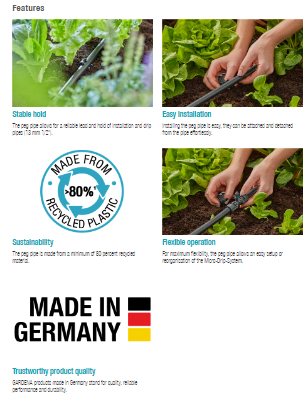 Gardena Peg Pipe ½“ Garden Plus