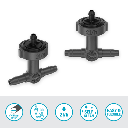 Gardena Inline Drip Head 2 l/h, pressure compensating Garden Plus