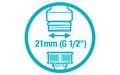 Gardena Tap Connector 21 mm (G 1/2