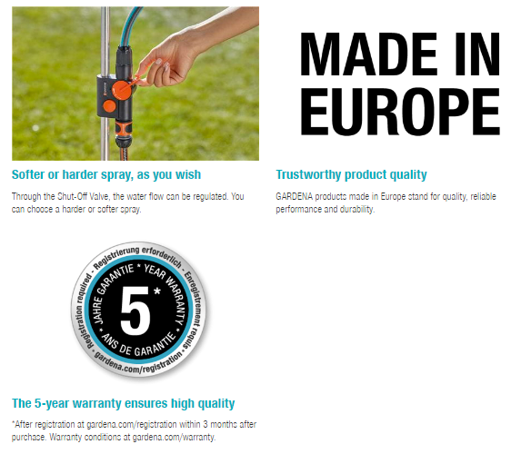 Gardena Garden Shower Trio Garden Plus