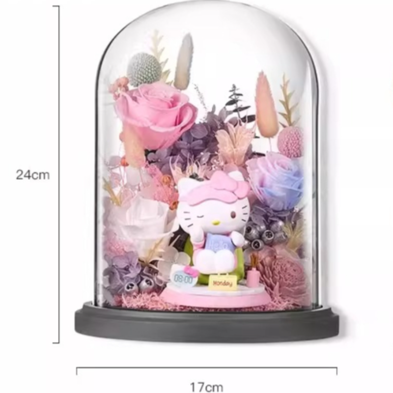 Hello Kitty Preserved Rose Arrangement
