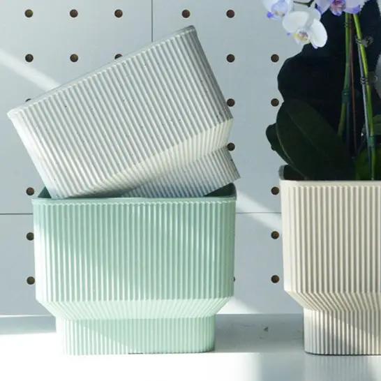 RevoLumini Square Plastic Planter for Orchids