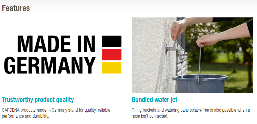 Gardena Premium Tap Connector 26.5 mm (G 3/4") Garden Plus