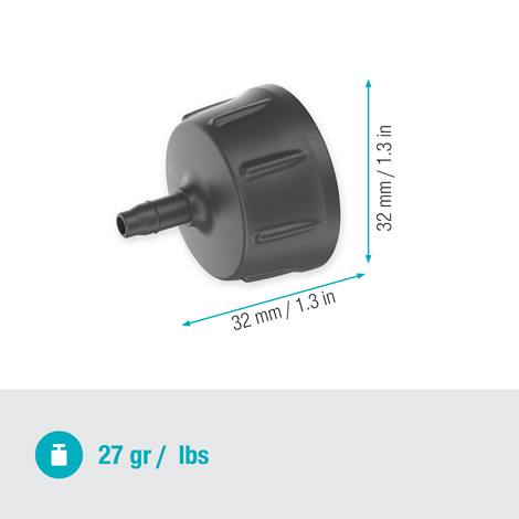 Gardena Tap Fitting 4.6 mm (3/16") Garden Plus