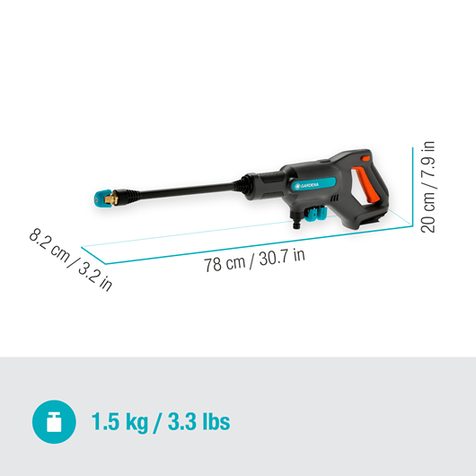 Gardena Battery Medium-Pressure Washer AquaClean 24/18V P4A solo Garden Plus