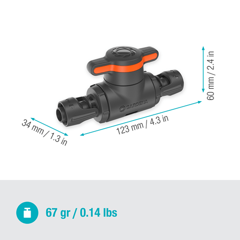 Gardena Shut-Off/Regulation Valve 13 mm (1/2") Garden Plus