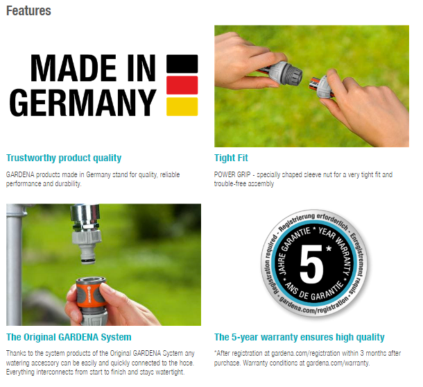 Gardena Hose Repairer 13 mm (1/2") – 15 mm (5/8") Garden Plus