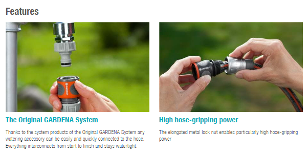 Gardena Premium Hose Connector 19 mm (3/4") Garden Plus