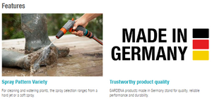 Gardena Comfort Cleaning Sprayer Garden Plus