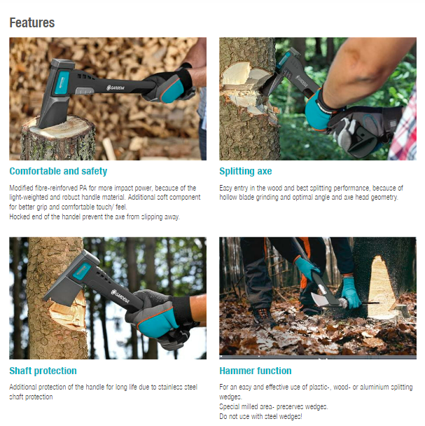 Gardena Splitting Axe 2800 S Garden Plus