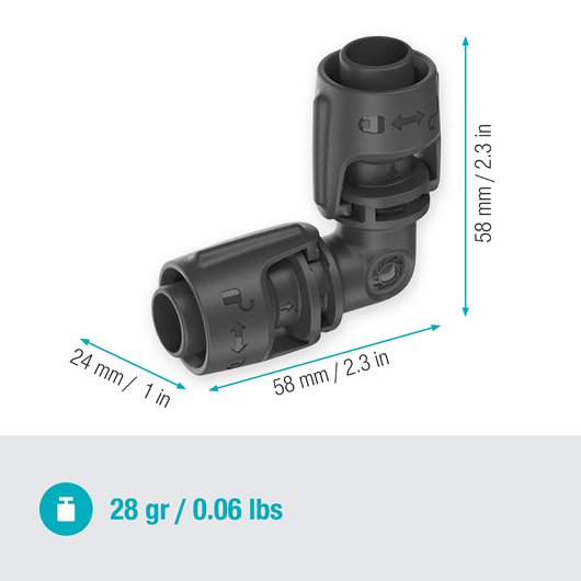 Gardena L-Joint 13 mm (1/2") Garden Plus