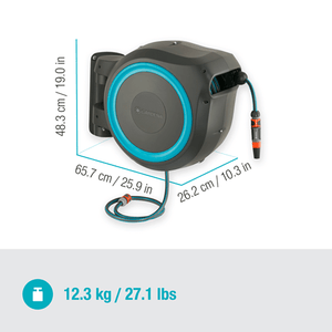 Gardena Wall-Mounted Hose Box RollUp L, 30m Garden Plus