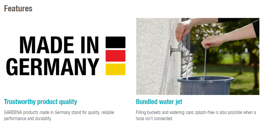 Gardena Premium Tap Connector 33.3 mm (G 1") Garden Plus