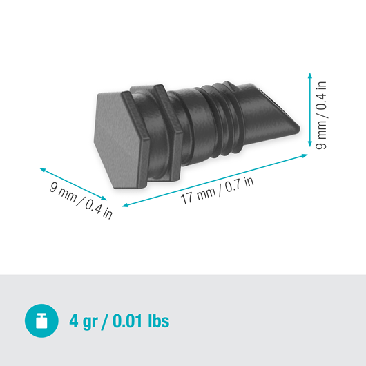 Gardena Plug 4.6 mm (3/16") Garden Plus
