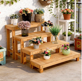 Outdoor Wood Flower Stand