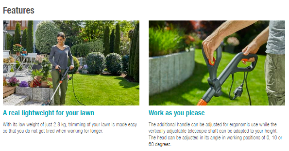 Gardena Turbotrimmer ComfortCut 550/28 Garden Plus