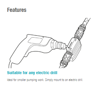 Gardena Electric Drill Pump Garden Plus