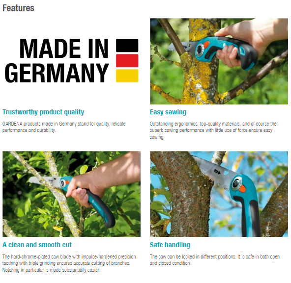 Gardena Gardeners' Folding Saw 200 P Garden Plus