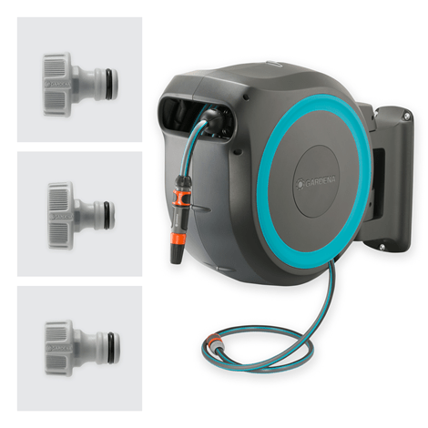 Gardena Wall-Mounted Hose Box RollUp L, 30m Garden Plus