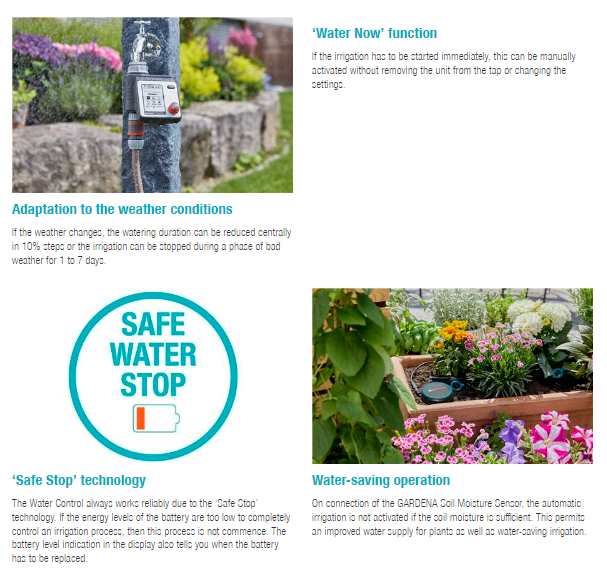 Gardena Water Control Master Garden Plus