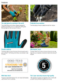 Gardena Planting and Soil Glove XL Garden Plus