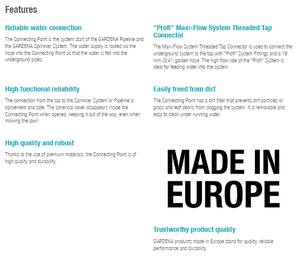 Gardena Connecting Point 8262 Garden Plus