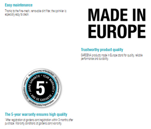 Gardena Comfort Circular Sprinkler Vario 1948 Garden Plus