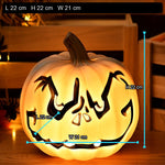 White Ghost Face Pumpkin
