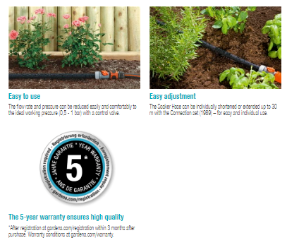 Gardena Soaker Hose 100m Garden Plus