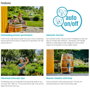 Gardena Rain Water Tank Pump 4700/2 inox automatic Garden Plus