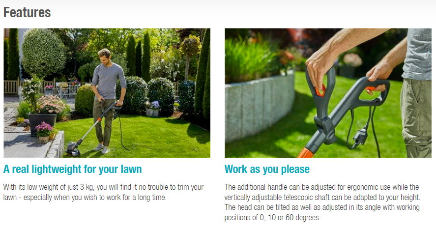 Gardena Turbotrimmer PowerCut 650/28 Garden Plus