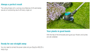 Gardena Turbotrimmer EasyCut 450/25 Garden Plus