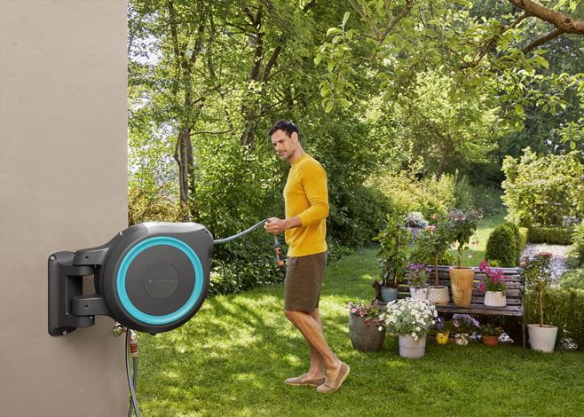 Gardena Wall-Mounted Hose Box RollUp L, 30m Garden Plus