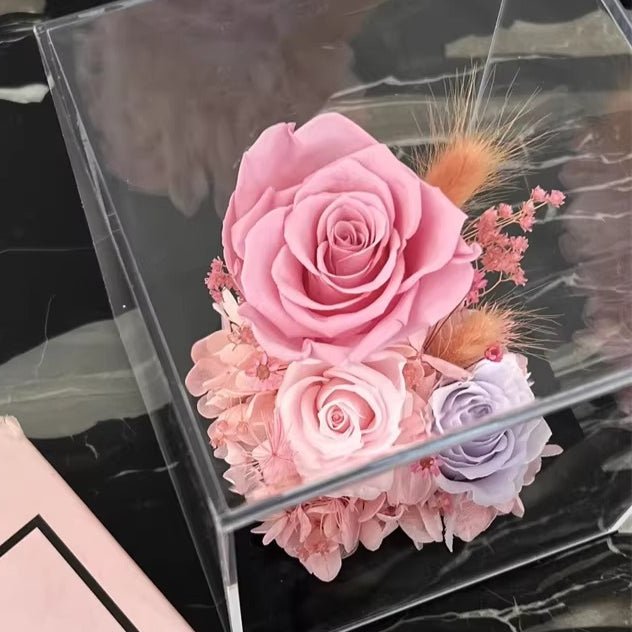 Preserved Flower Mini Square Box Collection