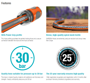 Gardena Comfort HighFLEX Hose 13 mm (1/2"), 20 m Garden Plus