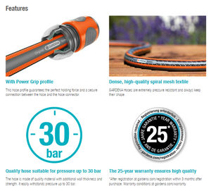 Gardena Comfort HighFLEX Hose 13 mm (1/2"), 30 m Garden Plus