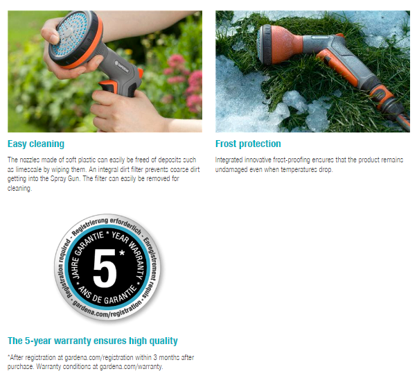 Gardena Comfort Bed Sprayer Garden Plus