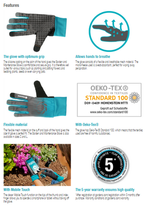 Gardena Garden and Maintenance Glove M Garden Plus